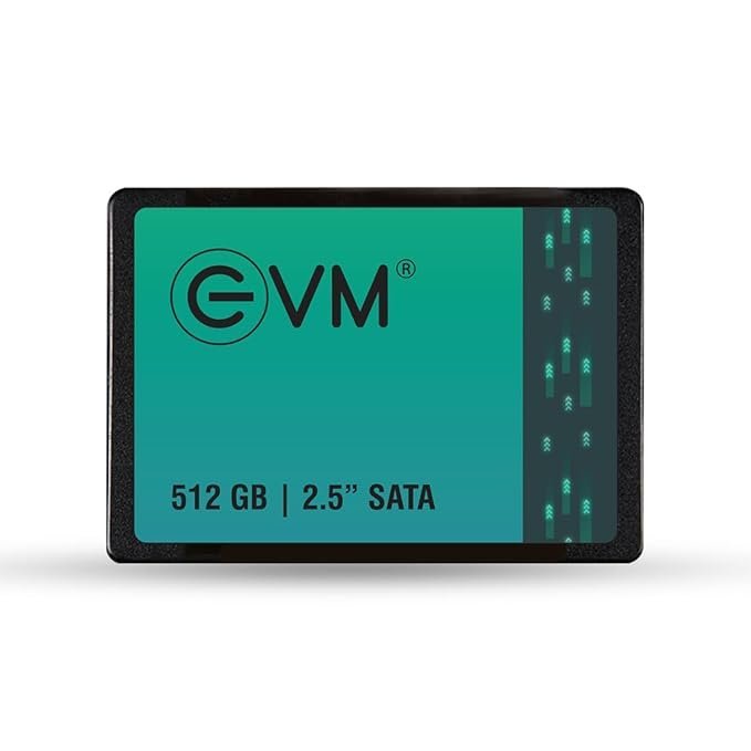 EVM 512GB 2.5-Inch SATA Internal SSD - 550MB/s Read & 500MB/s Write - 5-Year Warranty (EVM25/512GB)